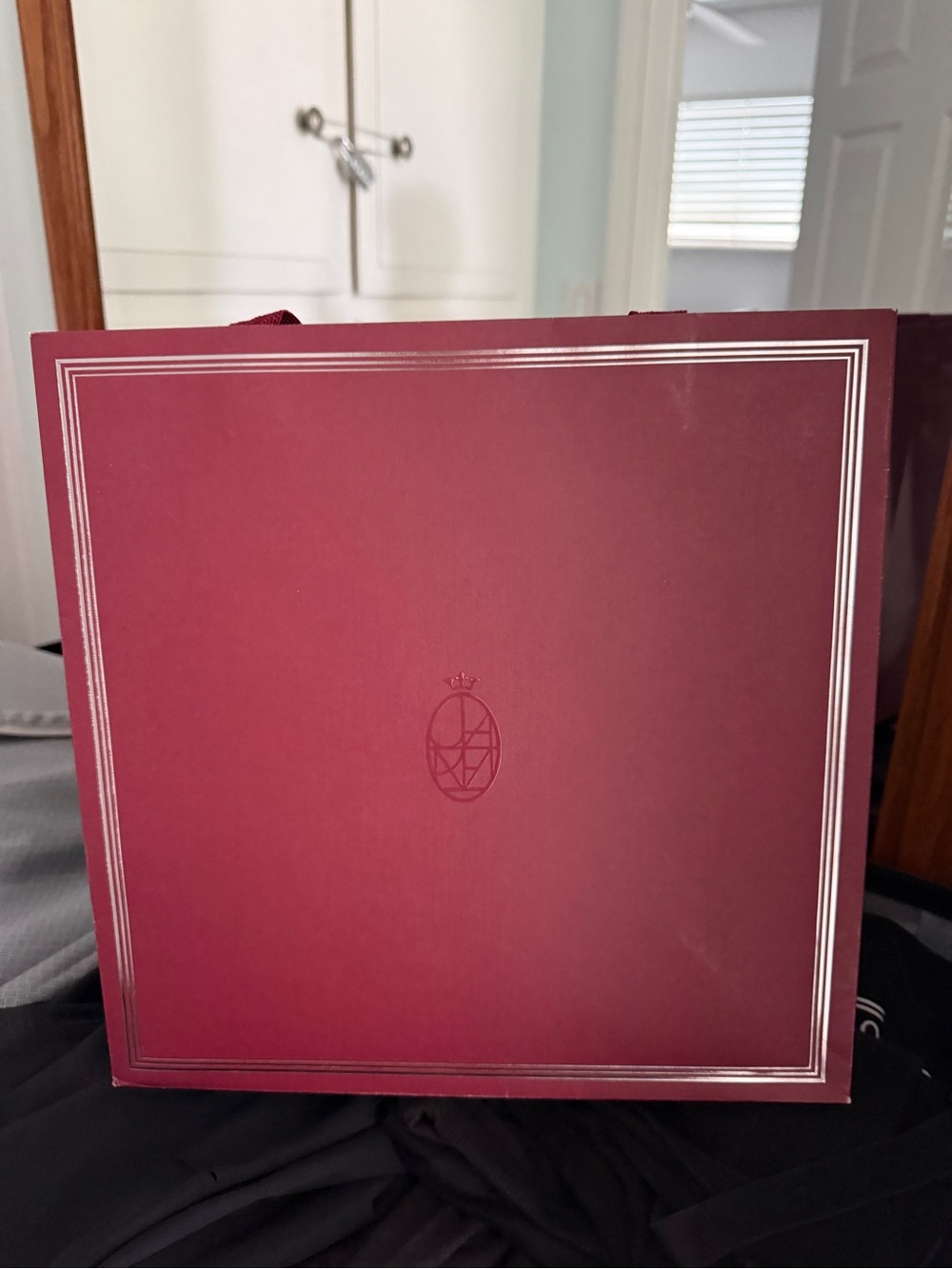 JMM Burgundy bag with Embossed Crest Jacques Marie mage